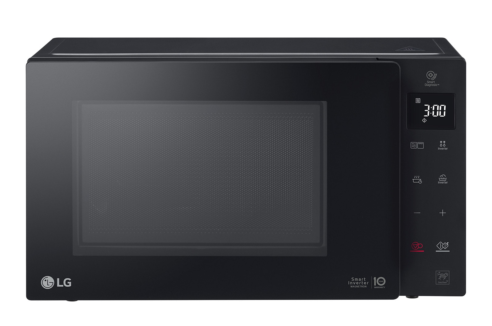 Front view of NeoChef™ 23L 1000W Microwave Oven with Grill and Touch Control Panel , Black - MH6336GIB