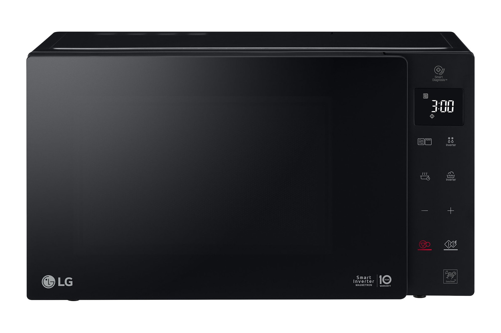Front view of NeoChef™ 25L 1000W Microwave Oven with Grill and Touch Control Panel, Black - MH6535GIS