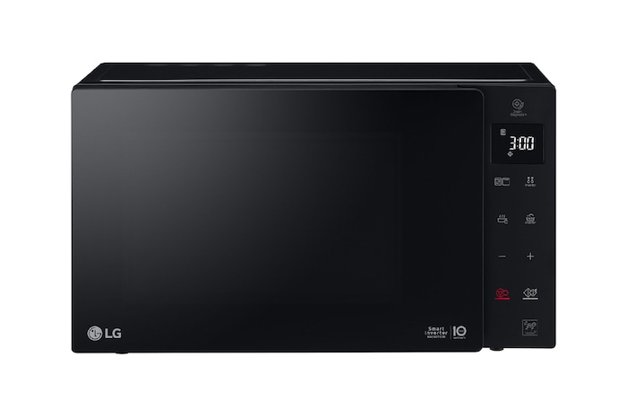 Front view of NeoChef™ 25L 1000W Microwave Oven with Grill and Touch Control Panel, Black - MH6535GIS