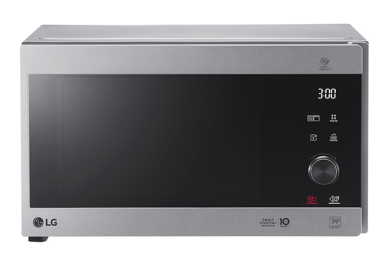 Front view of NeoChef™ 25L 1000W Microwave Oven with Grill and Touch Control Panel, Stainless Steel - MH6565CPS