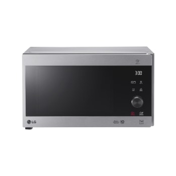 Front view of 25L 1000W NeoChef™ Microwave Oven with Grill and Touch Control Panel, Silver MH6565CPS