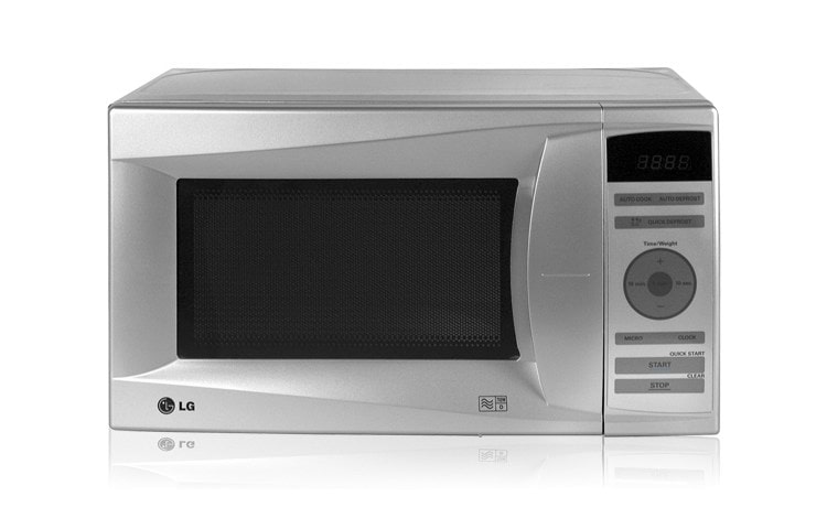 Front view of Modern Square Microwave with Recessed Turntable (19L with 245mm/ 9.7 inches) MS1947WS