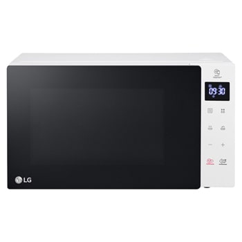 Front view of NeoChef™ Slim 20L 700W Microwave Oven with Touch Control Panel, White