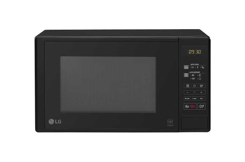 Front view of 20L 700W Microwave Oven with Touch Control Panel Black - MS2042D