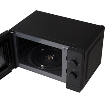 Right top perspective view of an open door