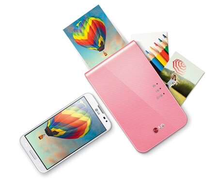LG Pocket Photo Printer for instant mobile printing AVAILABLE IN WHITE AND PINK, PD239P