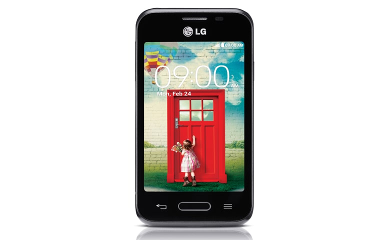 Front view of LG L40 AVAILABLE IN BLACK AND WHITE  D160