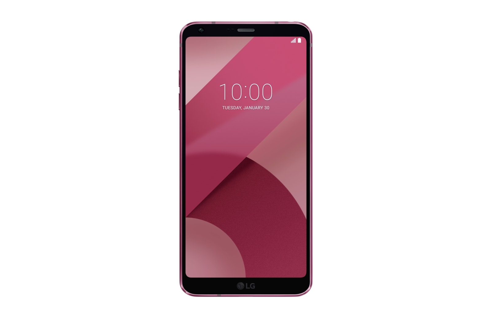Front view of LG G6 Raspberry Rose H870
