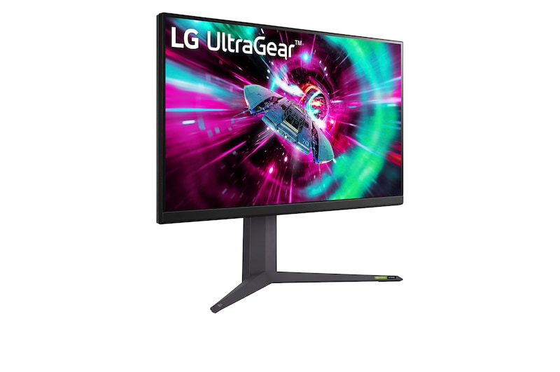 LG 32” LG UltraGear™ UHD Gaming Monitor, 144Hz Refresh Rate, 1ms (GtG) Response Time, Black, 32GR93U-B