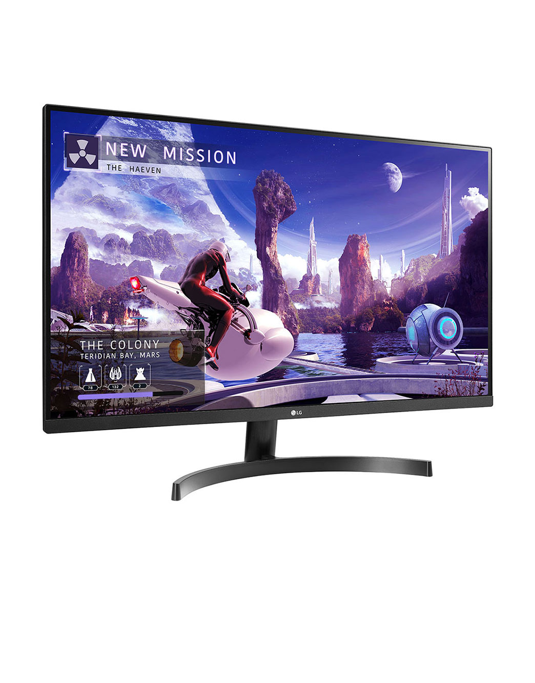 LG 32QN600-B 31.5インチ／WQHD／IPS 動作確認済み 31'5