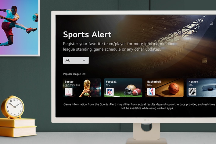 webOS 23 -  Sports.