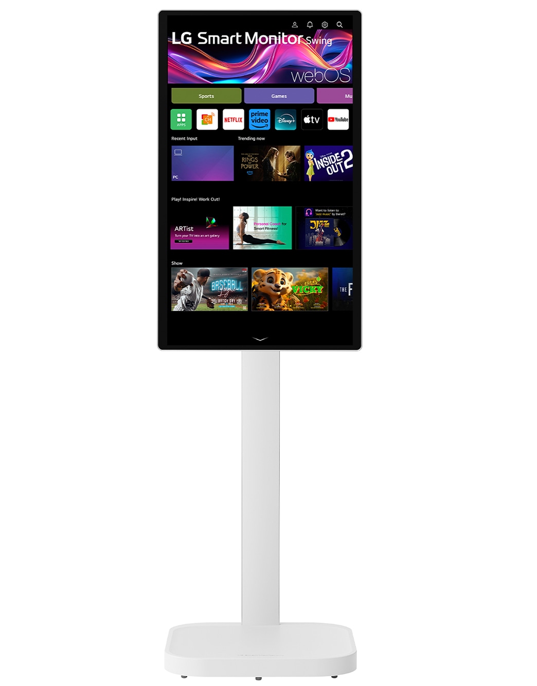 LG Smart Monitor Swing 32U889SA-W 本体のみ① 32 Inch Smart Monitor Swing - 32U889SA-W | LG USA