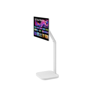 -30 degree side view with monitor height adjusted downward