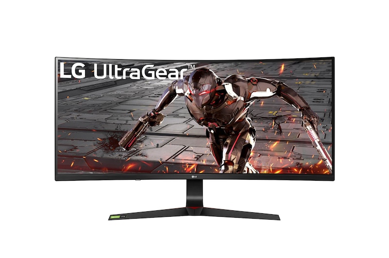 LG 34” UltraGear™ Full HD 144Hz IPS Curved Gaming Monitor with NVIDIA® G-SYNC® Compatible, 34GN73A-B