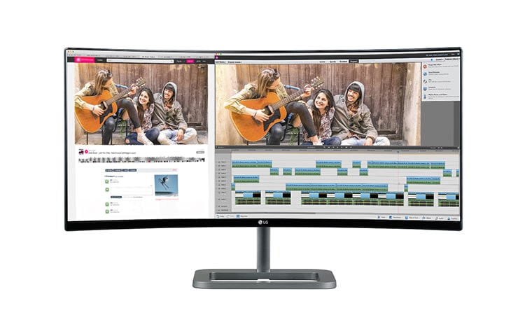Front view of LG 21:9 Curved UltraWide 34UC87C 34UC87C