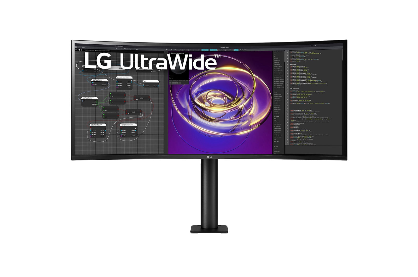 LG 34" 21:9 Curved UltraWide™ QHD (3440 x 1440) Monitor Ergo - 34WP88CN-B, 34WP88CN-B