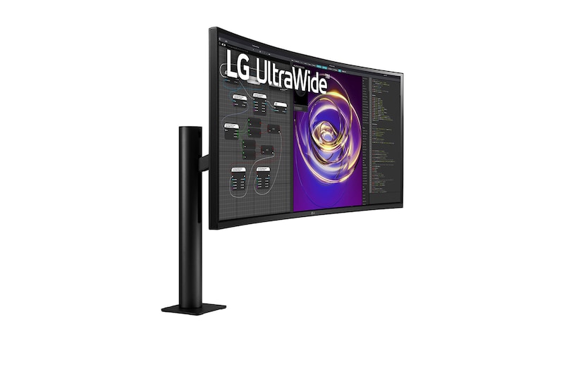 LG 34" 21:9 Curved UltraWide™ QHD (3440 x 1440) Monitor Ergo - 34WP88CN-B, 34WP88CN-B