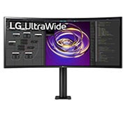 LG 34" 21:9 Curved UltraWide™ QHD (3440 x 1440) Monitor Ergo - 34WP88CN-B, 34WP88CN-B