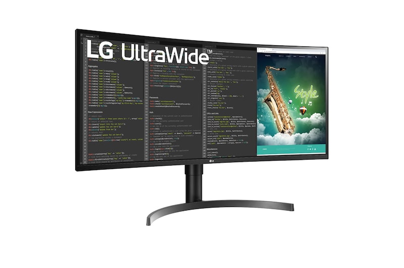 LG 35" UltraWide™ QHD HDR VA Curved Monitor, 35WN75C