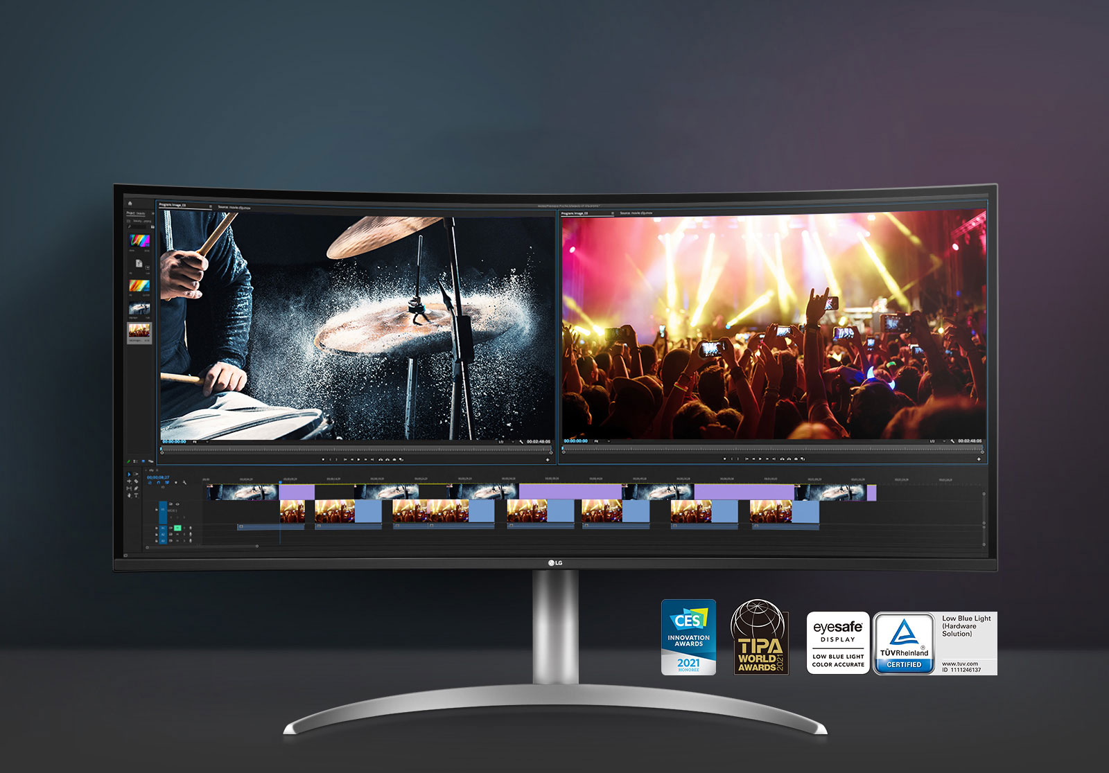 LG UltraWide™ Monitor Curved: See More Create Better