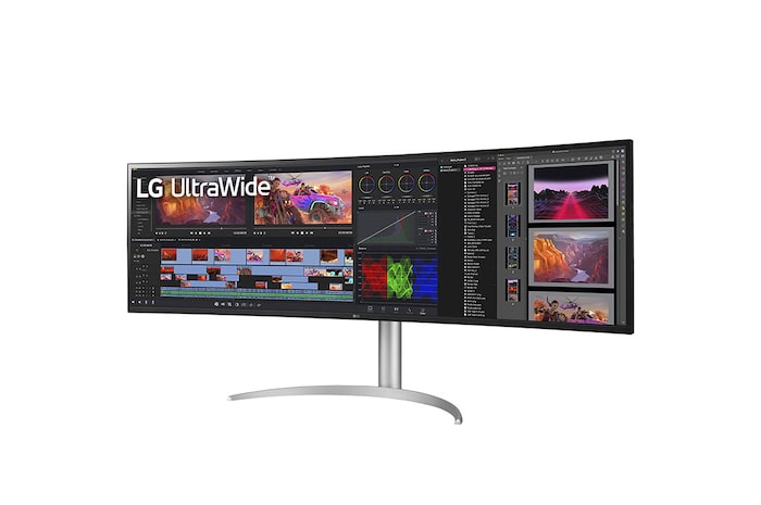 LG 49" LG UltraWide™ Monitor, Dual QHD (5120x1440) 144Hz / Nano IPS™ Display, Black, 49WQ95C-W