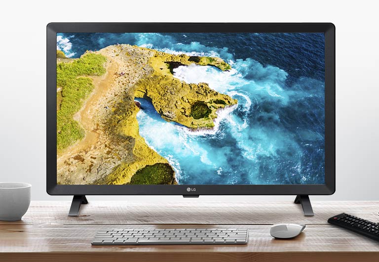 LG LED TV monitor enabling to enjoy both tv and monitor together