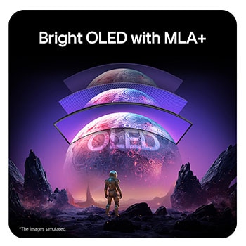 Planetary images appear brighter and clearer on LG OLED monitors.