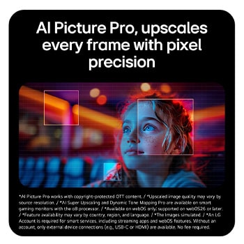 This image highlights AI Picture Pro, showcasing advanced upscaling technology that enhances every frame with improved clarity, detail, and pixel-level precision.