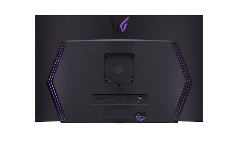 Zoomed-in rear view with lights on