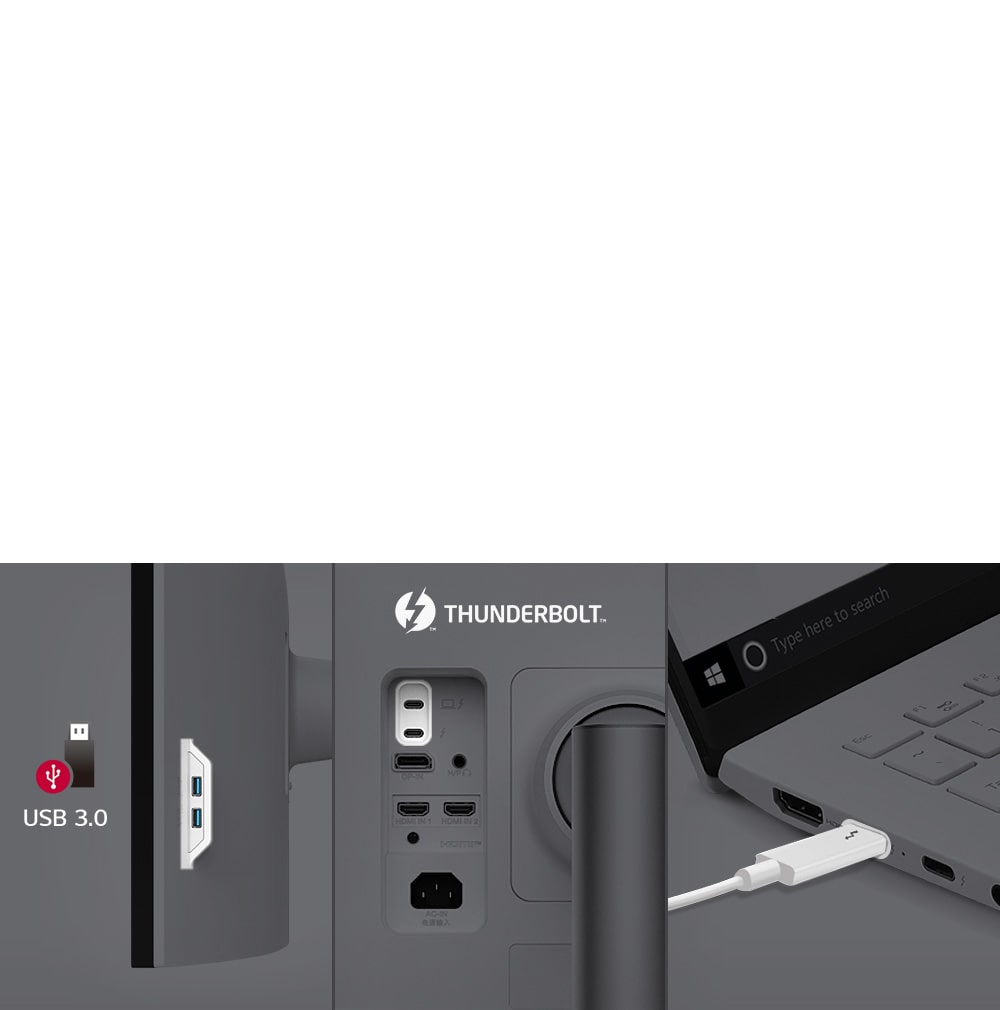 Thunderbolt™ 4 and Multi Ports offering easy control and connectivity.