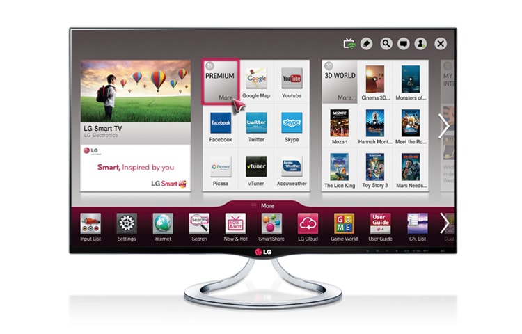 Front view of LG IPS Personal Smart TV MT93 27MT93V