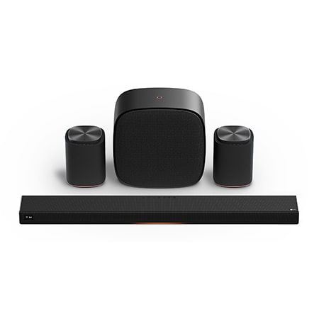 LG Immersive Suite 7 Pro Sound Suite con soundbar H7, subwoofer W7 e 2 speaker M7 per un suono surround immersivo - H7.M7W7001