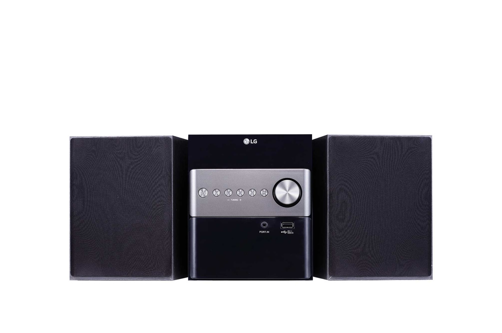 Front view of LG Micro Hi-Fi Audio System CM1560 CM1560DAB