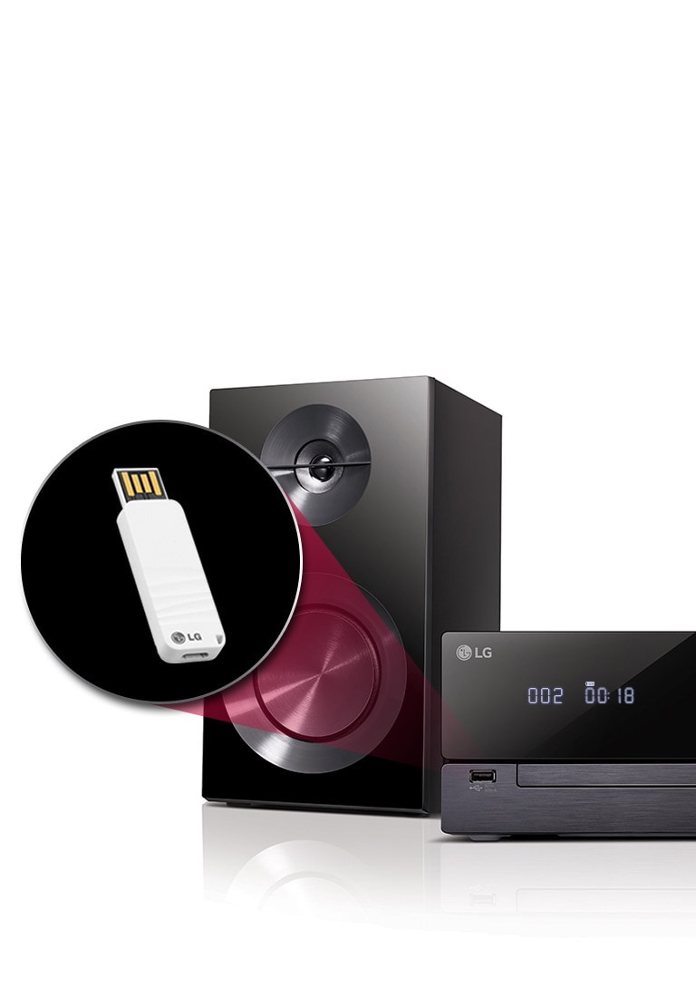 Music straight from a USB storage device.