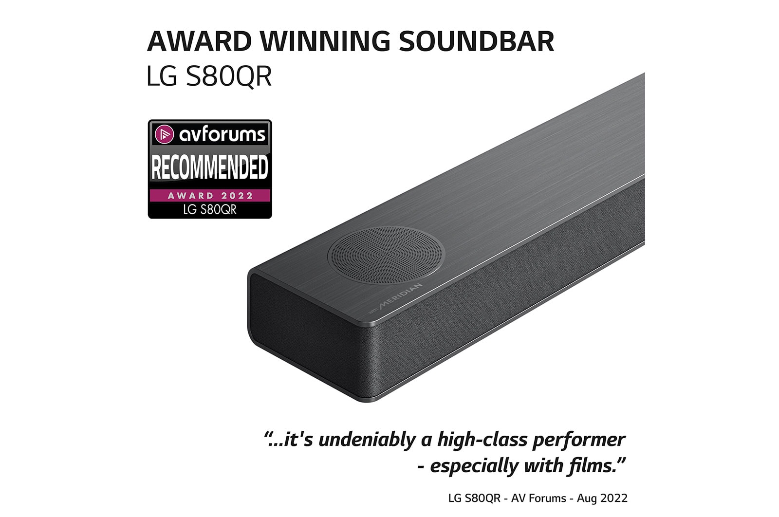 LG S80QR Soundbar, S80QR