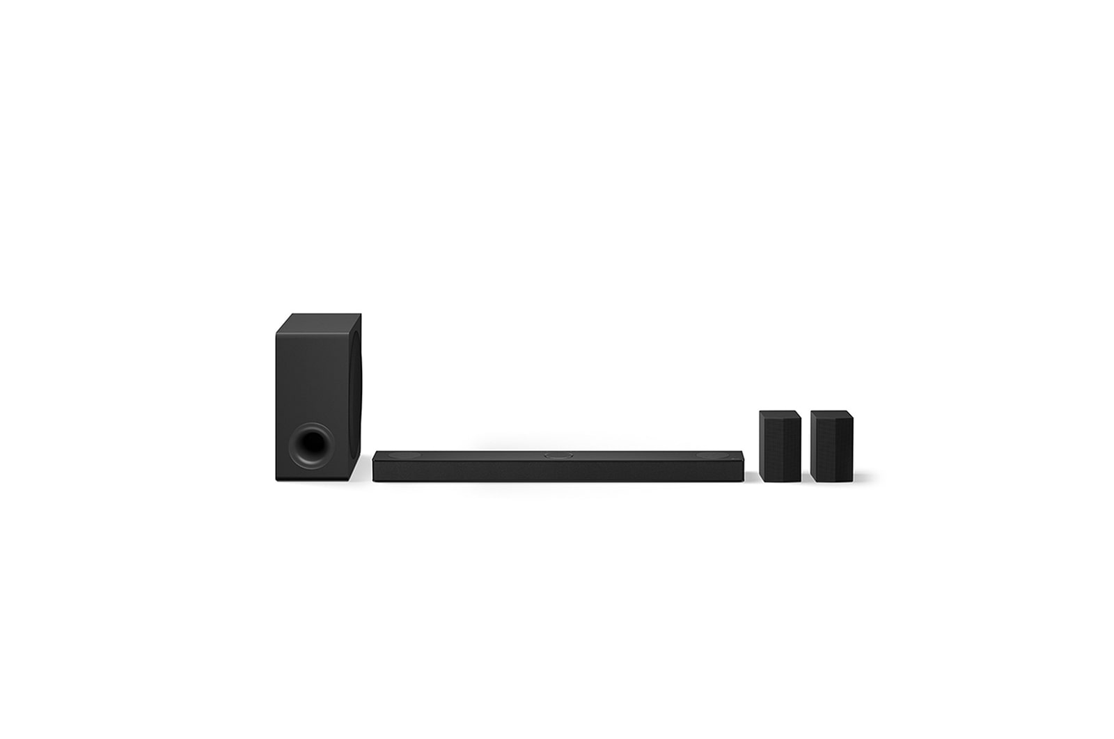 Front view of 5.1.3 channel LG Home Cinema Soundbar with Dolby Atmos and Rear Speakers US80TR  US80TR