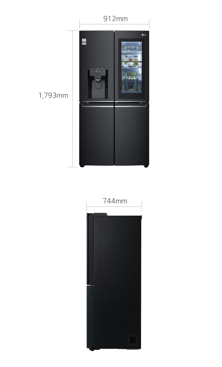 LG GMX945MC9F frigo américain Autoportante 563 L F Noir