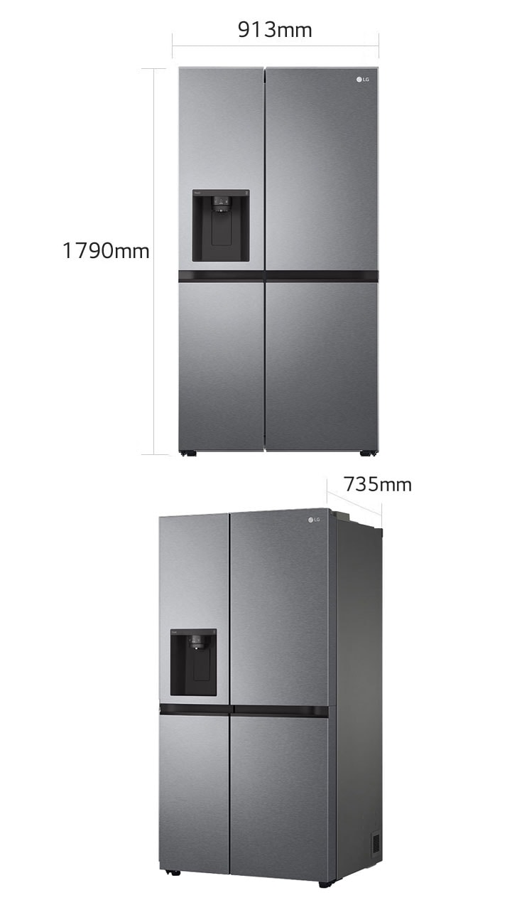 Lg slimline clearance fridge freezer