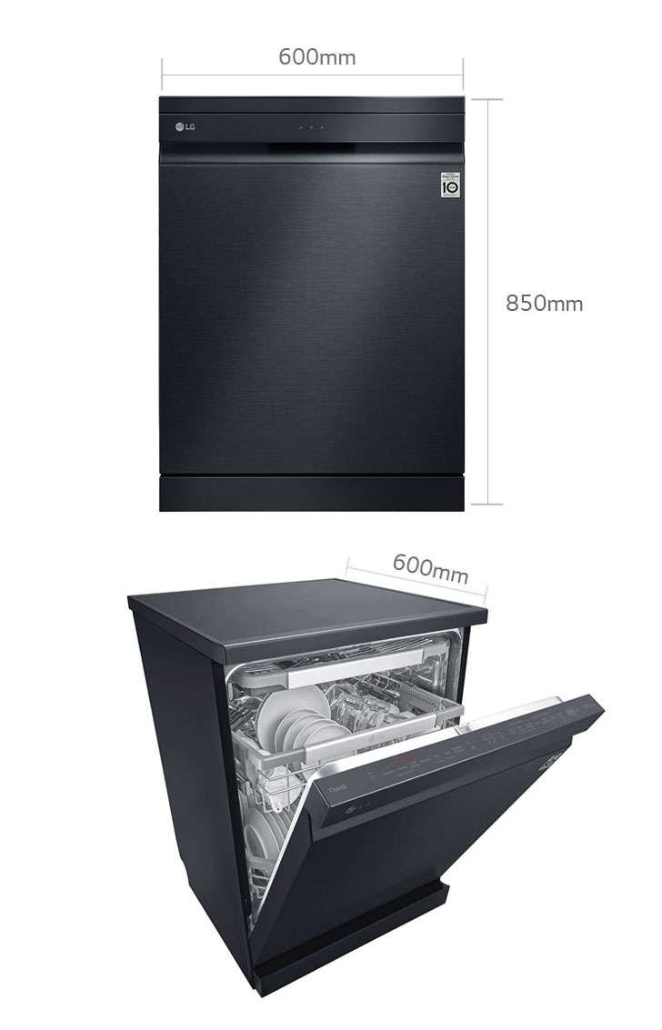 Lg matt black dishwasher clearance
