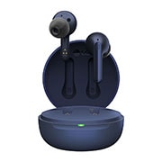 LG TONE Free UFP3 - True Wireless Bluetooth Earbuds, The box opens from the front and the headphones float in the air, TONE-UFP3