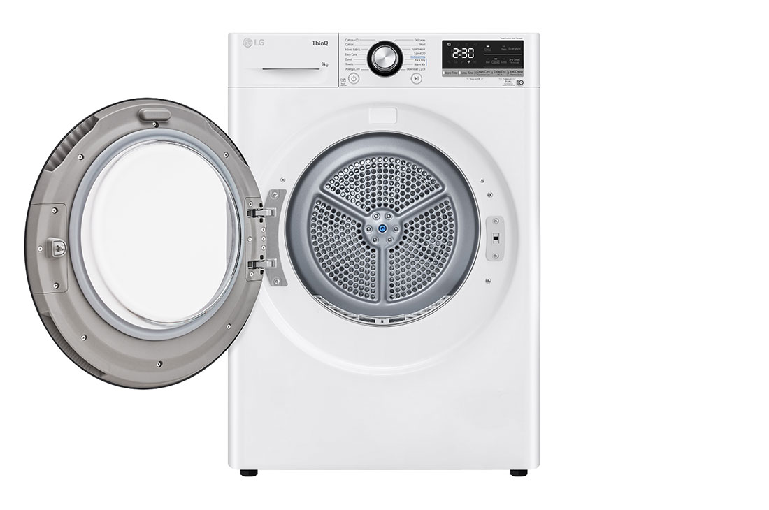 LG 9kg DUAL Inverter Heat Pump Dryer™, White, FDC309W