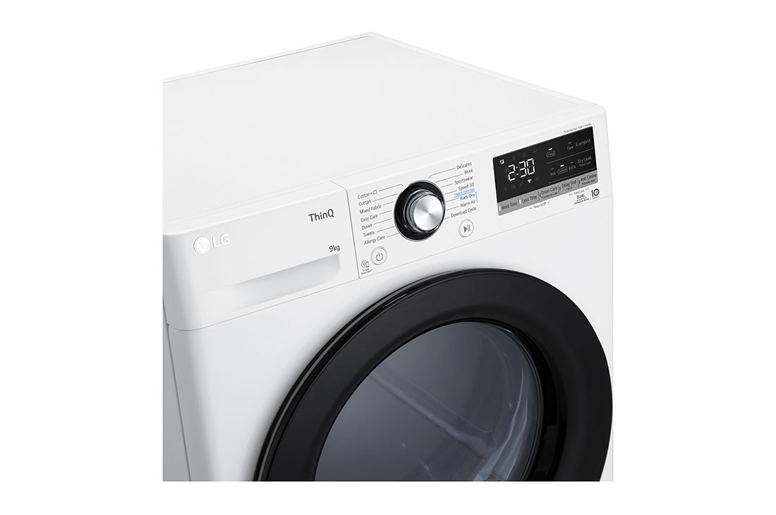 LG 9kg DUAL Inverter Heat Pump Dryer™, White, FDC309W