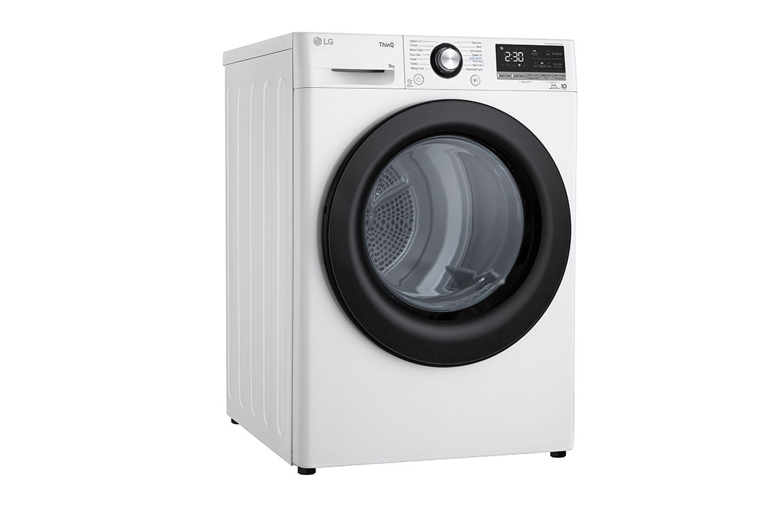 LG 9kg DUAL Inverter Heat Pump Dryer™, White, FDC309W