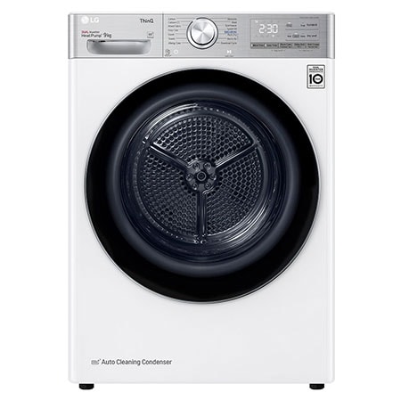 White Eco Hybrid Heat Pump Tumble Dryer FDV1109W LG UK
