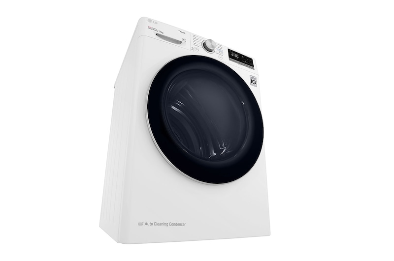 LG 9kg DUAL Inverter HeatPump Dryer A++, White, FDV709W