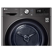 LG 9kg DUAL Inverter HeatPump Dryer Black Steel A+++, FDV909B