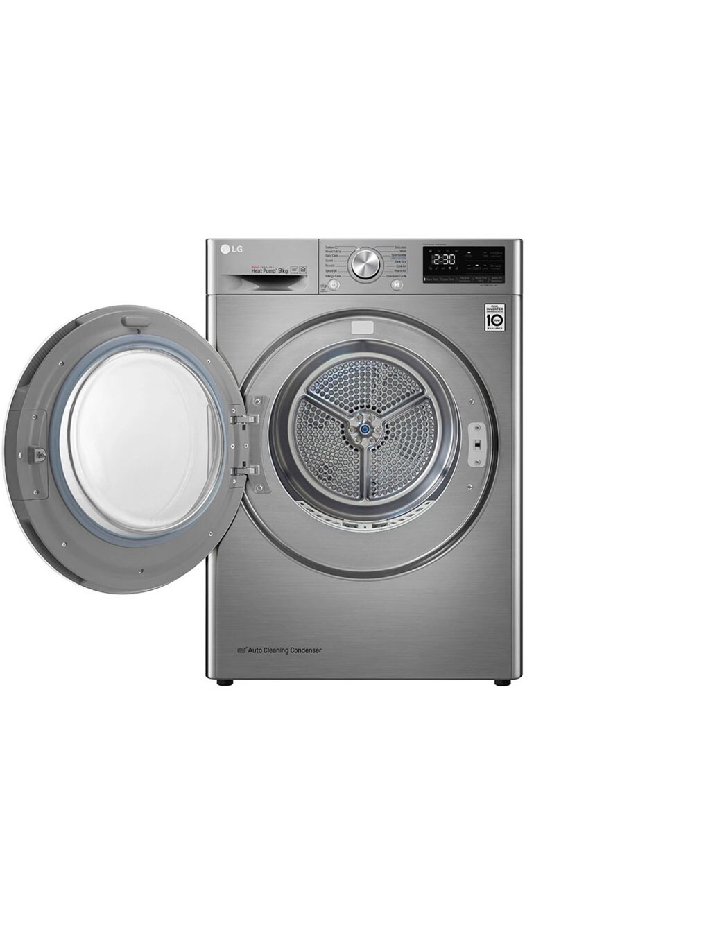 LG Eco Hybrid™ 9kg Heat Pump Tumble Dryer Gaphite FDV909S LG UK