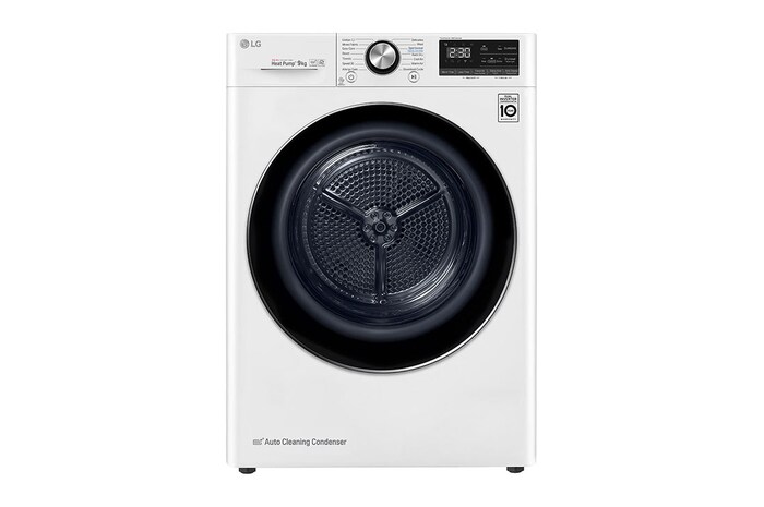 LG 9kg DUAL Inverter HeatPump Dryer White A+++, FDV909W