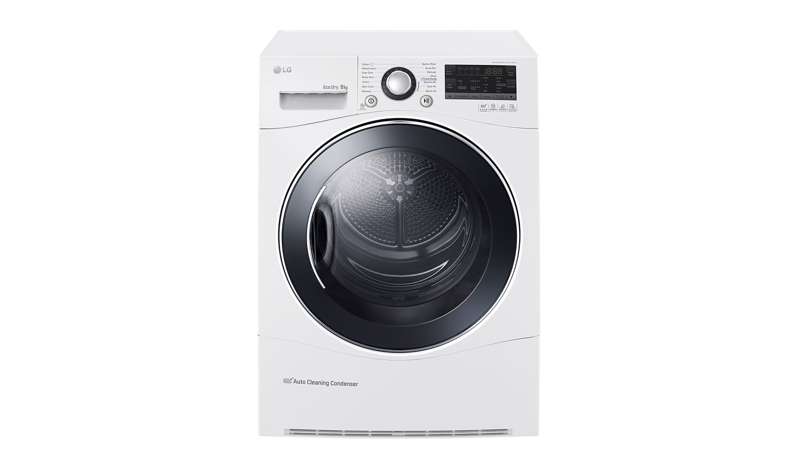 Front view of 8kg Tumble Dryer with Heat Pump Technology RC8055AH3M