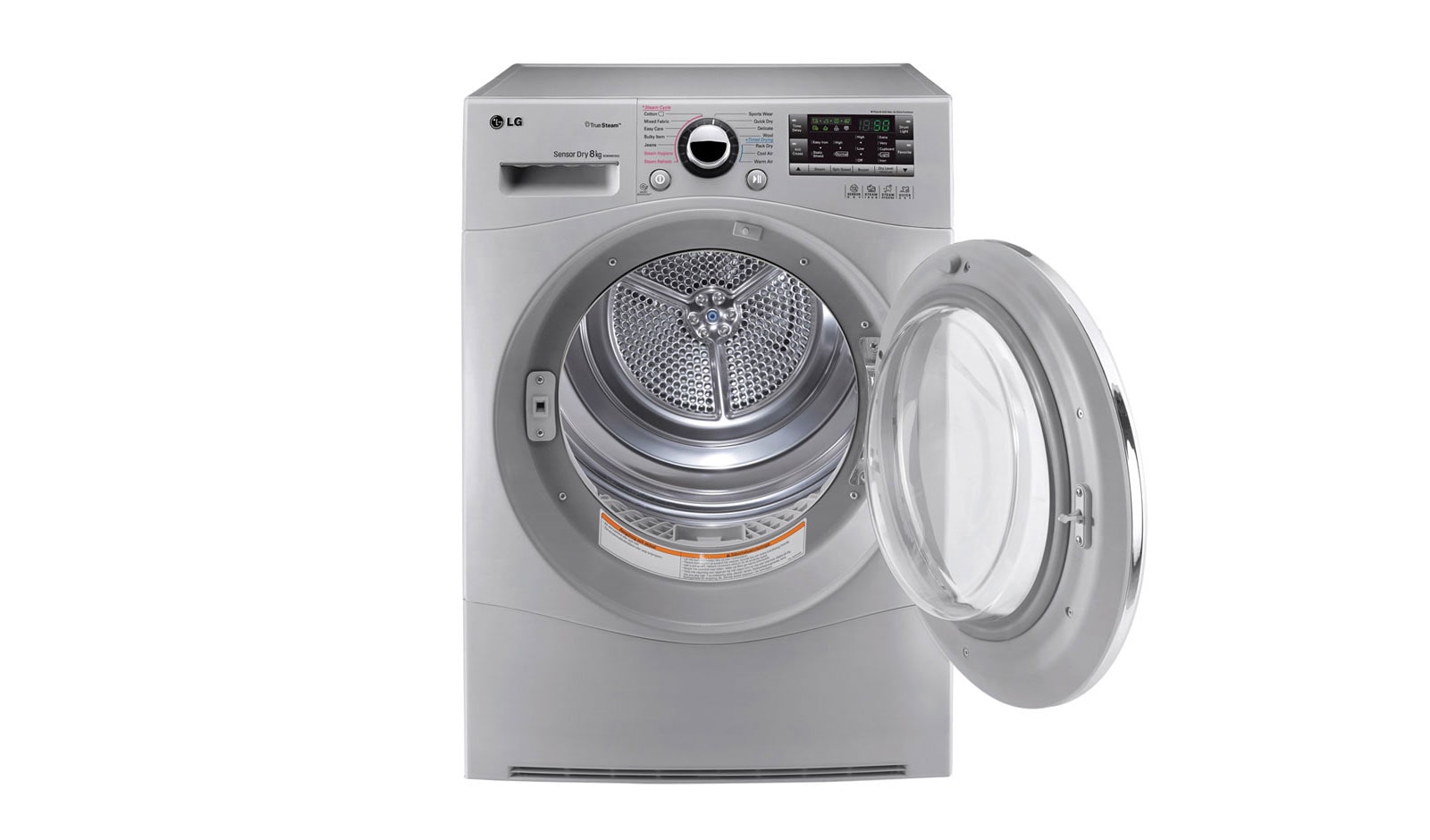 LG 8KG TUMBLE DRYER WITH TRUESTEAM™ TECHNOLOGY, RC8066CS2Z